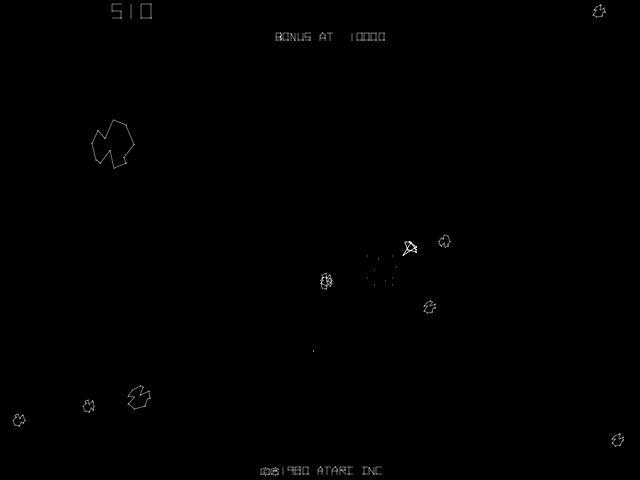 Snapshot of Asteroids Deluxe