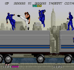 Snapshot of Bad Dudes vs. Dragonninja (US, revision 1) 
