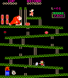 Snapshot of Donkey Kong (Spanish Crazy Kong bootleg)