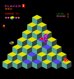 Snapshot of Q'bert (US, Set 1)
