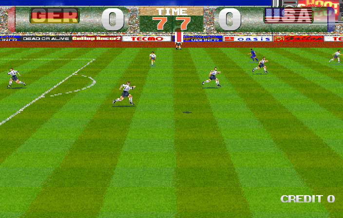 Snapshot of Tecmo World Cup '98 (JUET 980410 V1.000) 